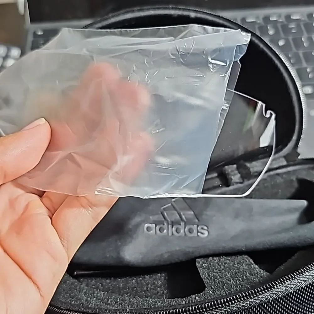 Adidas Sport Sunglasses White Red Interchangeable Lense Cycling Polarized SP0062